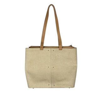 carla mancini neutral shoulder bag